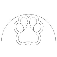 simple clamshell dog paw 001